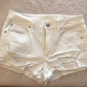 American eagle hi rise shortie size 8